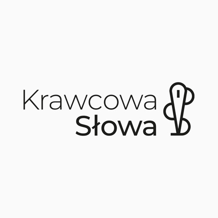 Portfolio - Projekty, Identyfikacje wizualne, Ilustracje — weronika-wolska. Minimalistyczne logo "Krawcowa Słowa".