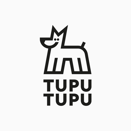 Portfolio - Projekty, Identyfikacje wizualne, Ilustracje — weronika-wolska. Miniaturka - logo dla marki sprzedającej psie akcesoria - "TUPU TUPU".