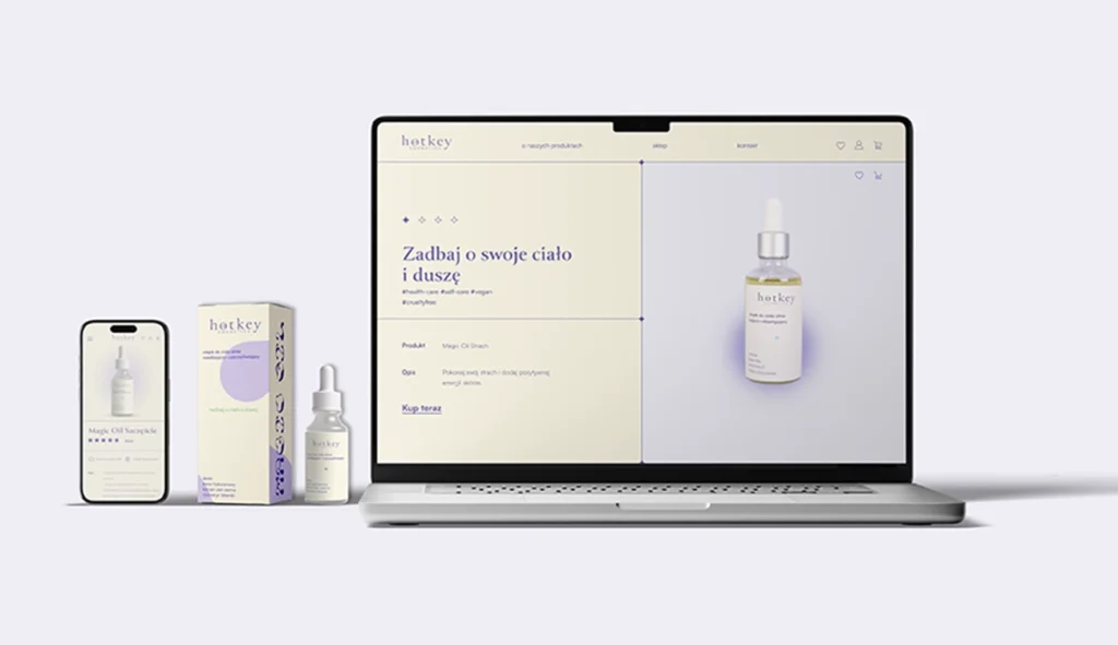 Przykładowe projekty Klaudii Kiszko wykonane w ramach nauki grafiki komputerowej w Akademii Projektowania Weroniki Wolskiej – identyfikacja wizualna, branding i design dla freelancera.