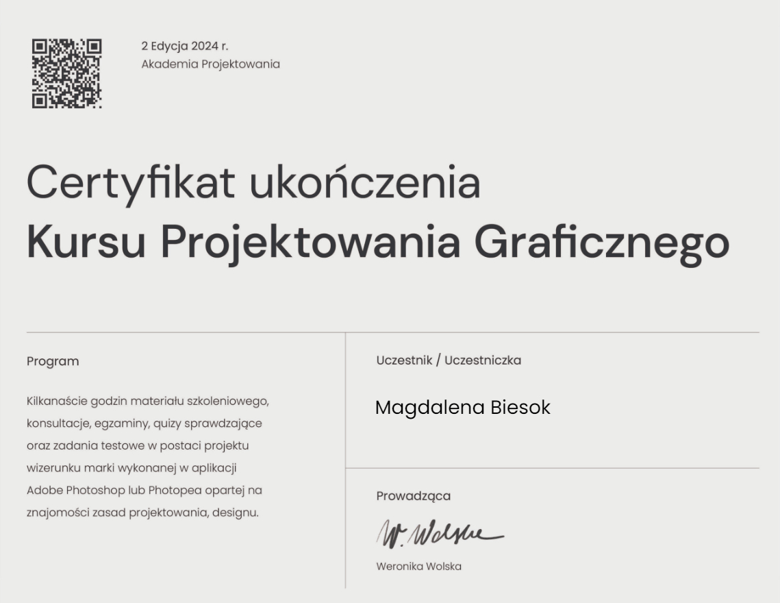 Projektowanie Graficzne od podstaw — Kurs VIP